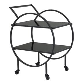 Design Servierwagen mit Rollen & Bremse 2 offenen Ebenen mit