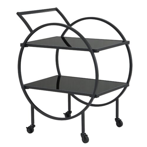 Design Servierwagen mit Rollen & Bremse 2 offenen Ebenen mit