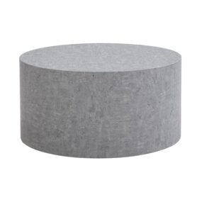 Couchtisch MONOBLOC 60x60x30 cm in Beton-Optik Grau Design Wohnzimmertisch Rund