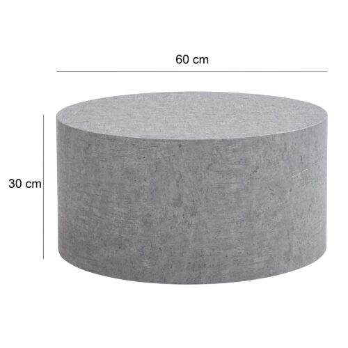 Couchtisch MONOBLOC 60x60x30 cm in Beton-Optik – Bild 4