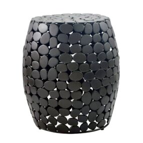 Design Beistelltisch rund 40cm aus Aluminium schwarz – Couchtisch Alu