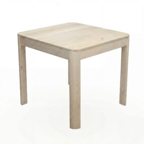 Esstisch Massivholz Mango 80x80 cm White Wash - Quadratischer