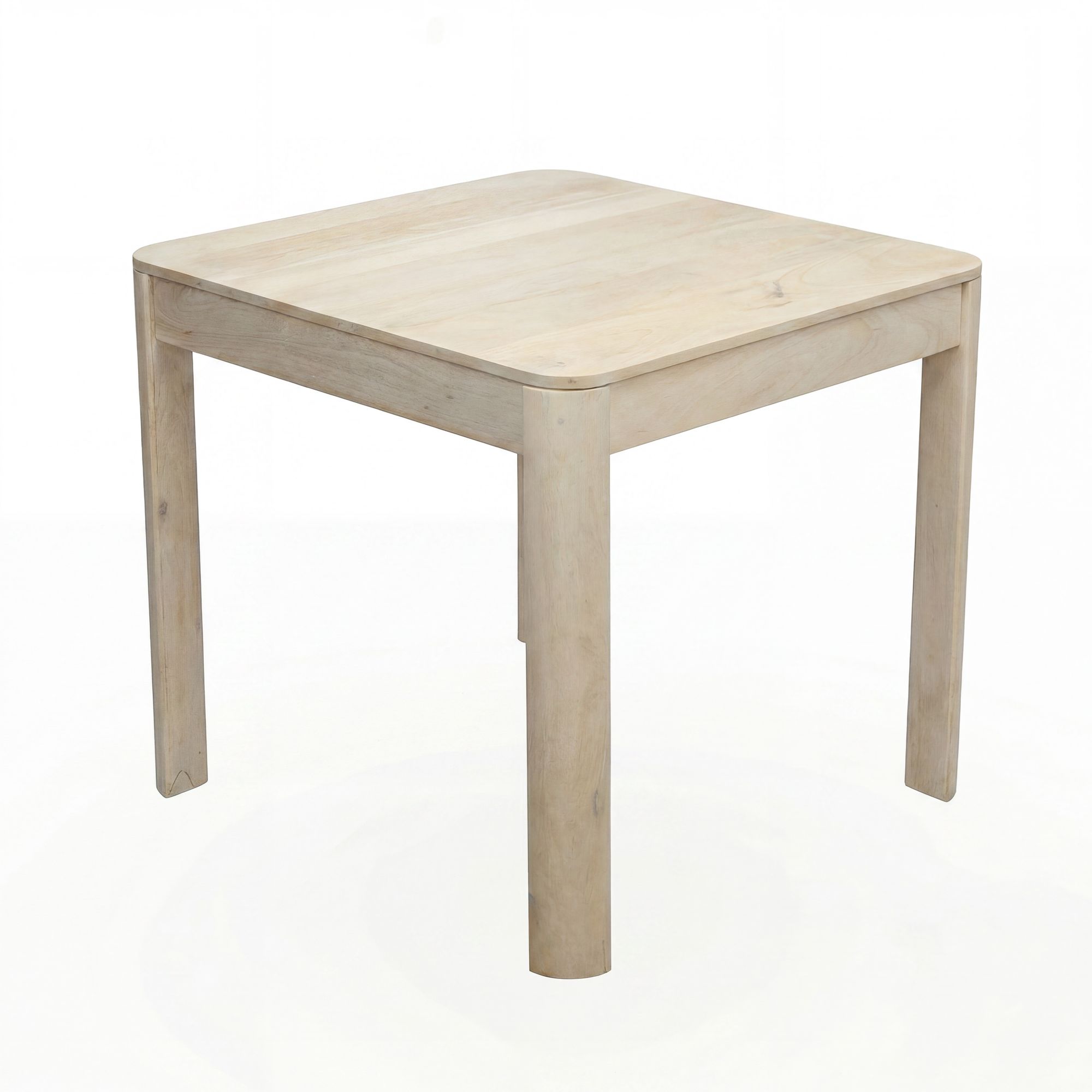 Esstisch Massivholz Mango 80x80 cm White Wash Quadratisch – Bild 7