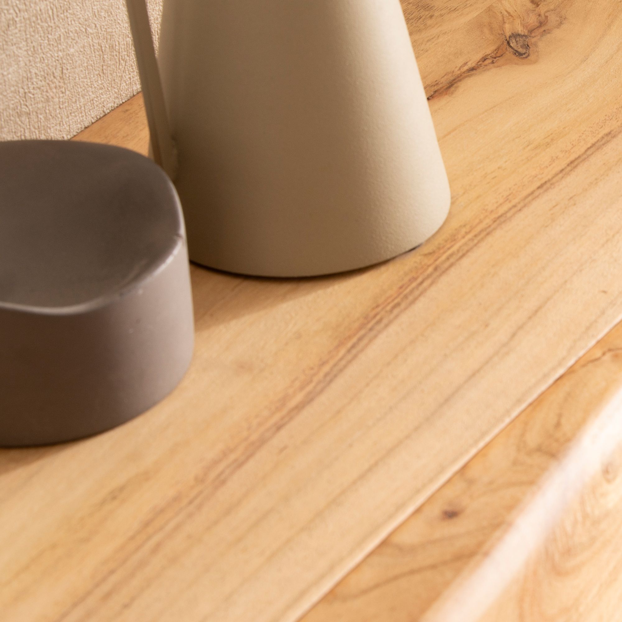 Wandregal Akazie Massivholz 40cm mit Schublade – Bild 6