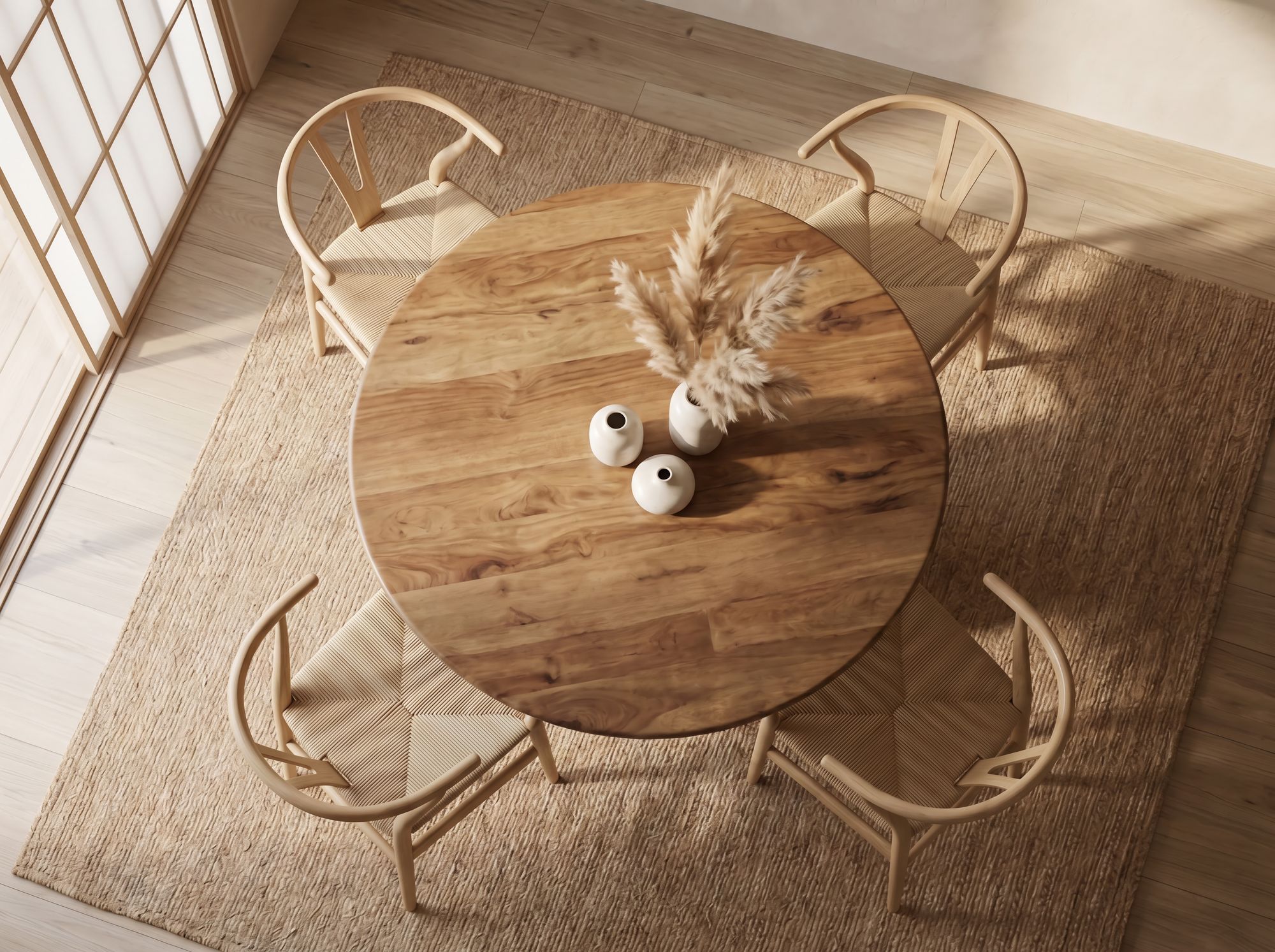 Esszimmertisch 120cm Rund Mango Massivholz Großer Esstisch – Bild 6