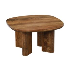 Couchtisch Mango Massivholz 60cm quadratisch - Handgefertigter Wohnzimmertisch aus Echtholz