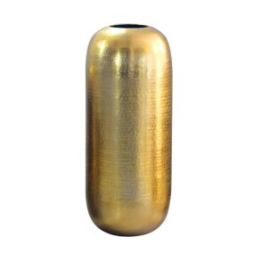 Bodenvase Aluminium 60cm Gold - Dekovase groß - Standvase rund