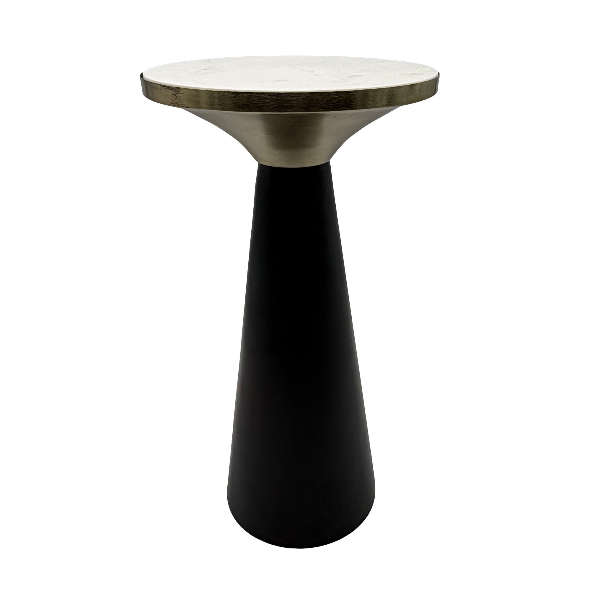 Beistelltisch Aluminium & Marmor Tischplatte 28cm rund – Bild 7