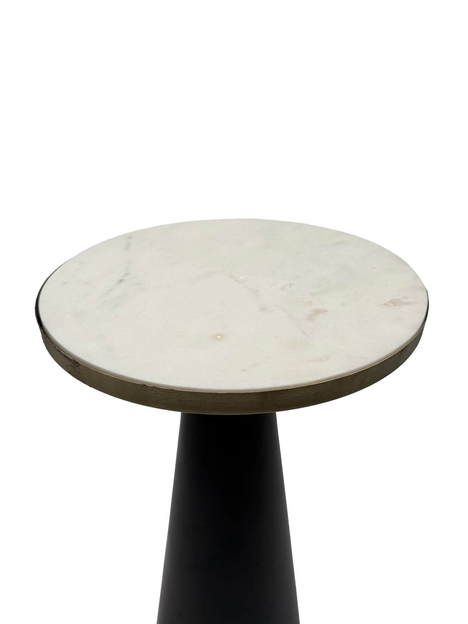 Beistelltisch Aluminium & Marmor Tischplatte 28cm rund – Bild 5