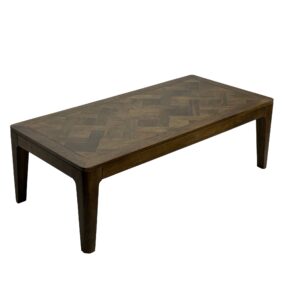 Couchtisch 120 x 60 cm Massivholz Mango Walnuss-Finish - Wohnzimmertisch