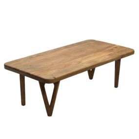 Couchtisch Akazie Massivholz 120cm - Wohnzimmertisch Rechteckig - Sofatisch Holz