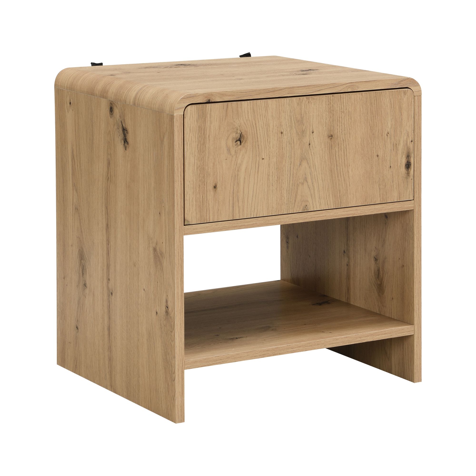 Nachtkonsole Eiche Dekor 50cm Nachttisch Modern Nachtkommode – Bild 7