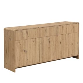 Sideboard Eiche Dekor 155cm - Kommode mit 3 Türen und