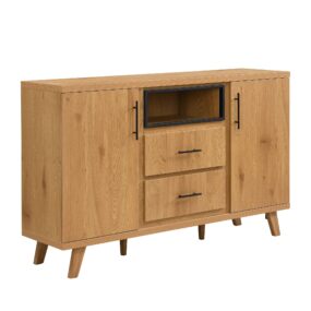Sideboard Eiche Dekor 150cm - Kommode mit 2 Türen und