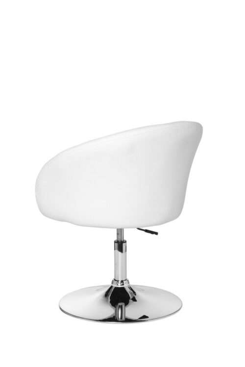 Design Relaxsessel Loungesessel Kunstleder Cocktailsessel weiß Sessel Drehbar Esszimmerstuhl – Bild 5