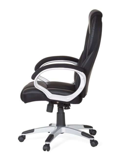 Bürostuhl Schwarz Gaming Chefsessel Drehstuhl 120kg Synchronmechanik Schreibtischstuhl – Bild 4