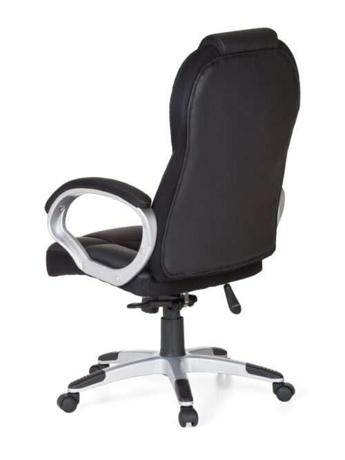 Bürostuhl Schwarz Gaming Chefsessel Drehstuhl 120kg Synchronmechanik Schreibtischstuhl – Bild 5