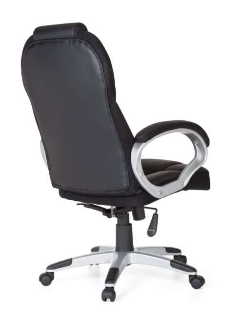 Bürostuhl Schwarz Gaming Chefsessel Drehstuhl 120kg Synchronmechanik Schreibtischstuhl – Bild 7