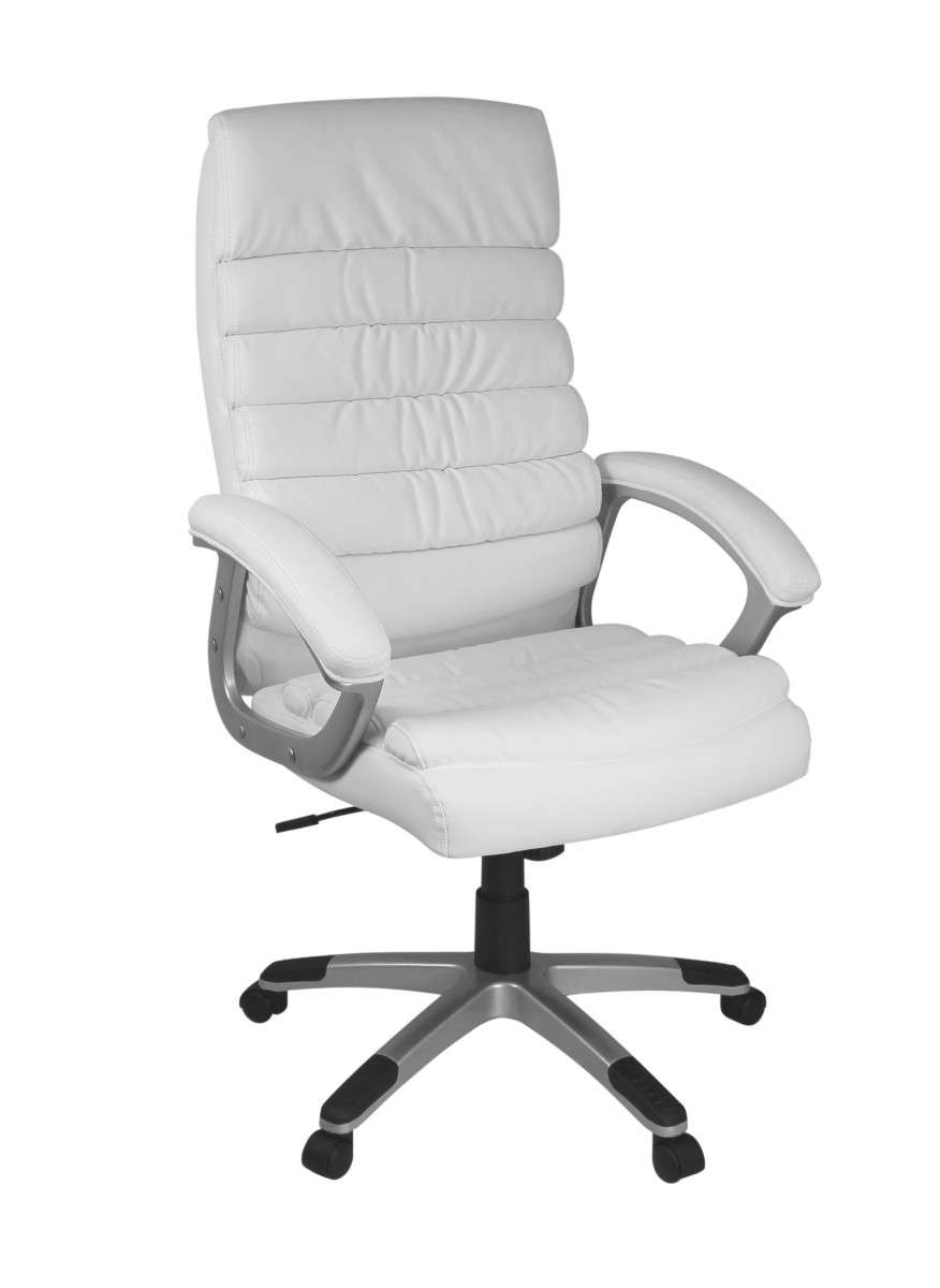 FineBuy Designer Bürostuhl Bezug Echtleder Schreibtischstuhl bis 120 kg, XXL Design Chefsessel höhenverstellbar