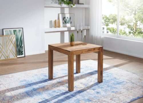 Esstisch MUMBAI Massivholz Sheesham 80 cm Esszimmer-Tisch Holztisch Design Küchentisch – Bild 3