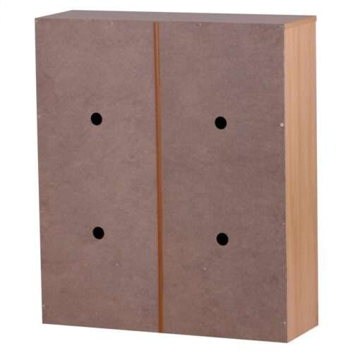 Schuhkipper KIEL Buche matt 2 Fächer 75 x 87 x 24 cm Design Holz-Schuhschrank zum klappen – Bild 6