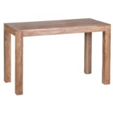 Esstisch Massivholz MUMBAI Akazie 120 cm Esszimmer-Tisch Holztisch Design Küchentisch Landhaus-Stil dunkel-braun