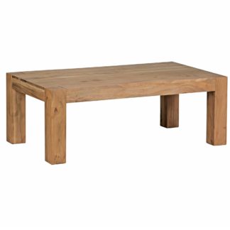 Couchtisch MUMBAI Massiv-Holz Akazie 110 cm breit Wohnzimmer-Tisch Design Natur-Produkt Landhaus-Stil Beistelltisch