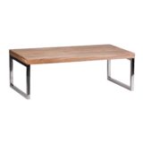 Couchtisch GUNA Massiv-Holz Akazie 120 cm breit Wohnzimmer-Tisch Design dunkel-braun Landhaus-Stil Beistelltisch