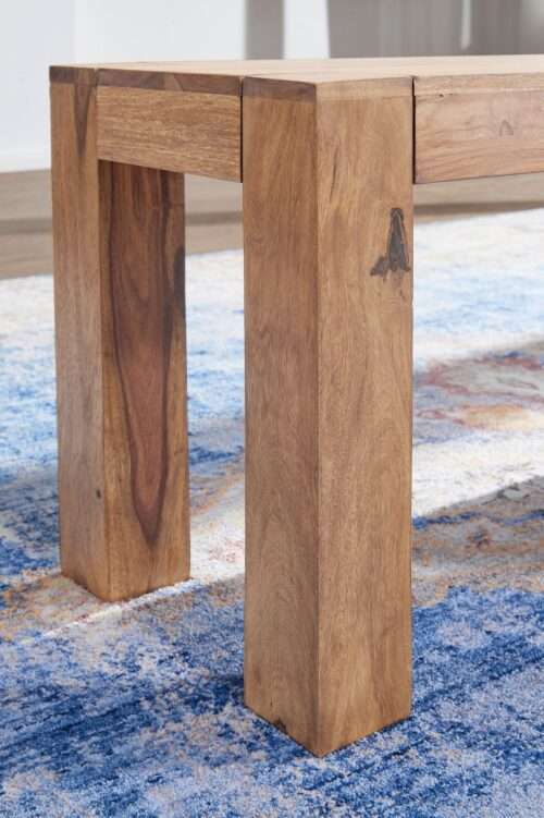 Esszimmer Sitzbank MUMBAI Massiv-Holz Akazie 180 x 45 x 35 cm Holz-Bank Natur-Produkt – Bild 6