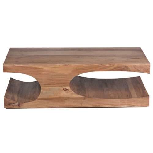 Couchtisch BOHA Massiv-Holz Akazie 118 cm breit Wohnzimmer-Tisch Design dunkel-braun – Bild 7