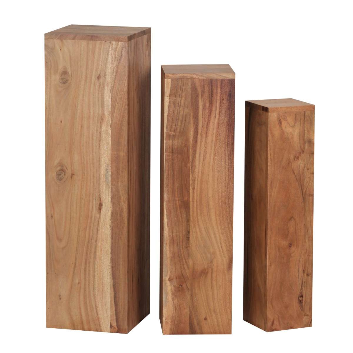 Beistelltisch 3er Set Massivholz kaufen cm 24,5x85x24,5 online