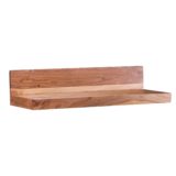 Wandregal MUMBAI Massiv-Holz Akazie Holzregal 80 cm Landhaus-Stil Hänge-Regal Echt-Holz Wand-Board Natur-Produkt