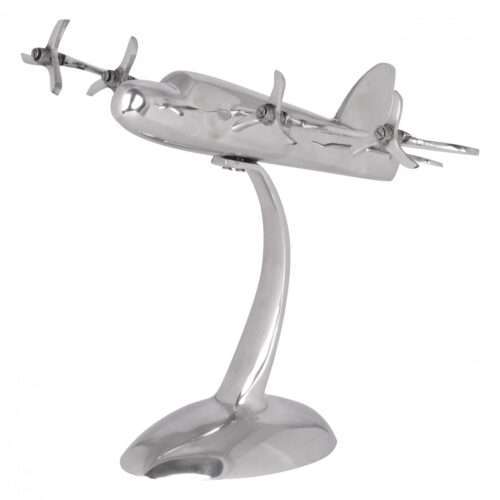 Design Deko Flugzeug Propeller aus Aluminium Farbe Silber – Bild 7