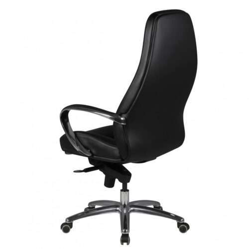 Bürostuhl AUSTIN Echt-Leder Schwarz Schreibtischstuhl 120KG Chefsessel hohe Rückenlehne – Bild 5