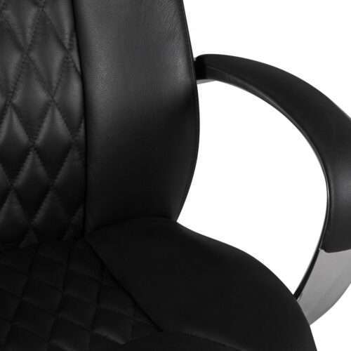 Bürostuhl AUSTIN Echt-Leder Schwarz Schreibtischstuhl 120KG Chefsessel hohe Rückenlehne – Bild 6