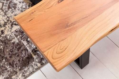 Esszimmer-Bank GAYA Baumstamm Massivholz Akazie 180 x 45 x 40 cm – Bild 6