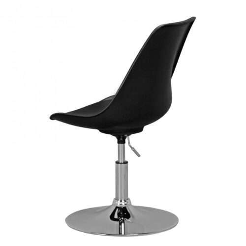 KORSIKA Drehsessel Esszimmerstuhl Kunstleder-Sitzfläche in Schwarz Drehstuhl ist höhenverstellbar – Bild 6
