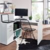 5 cm | Moderner Büro-Schreibtisch | Computer-Tisch Arbeitszimmer | Winkelschreibtisch Home Office