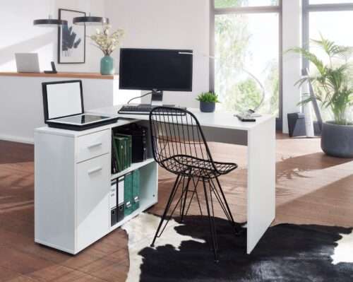 5 cm | Moderner Büro-Schreibtisch | Computer-Tisch Arbeitszimmer | Winkelschreibtisch Home Office