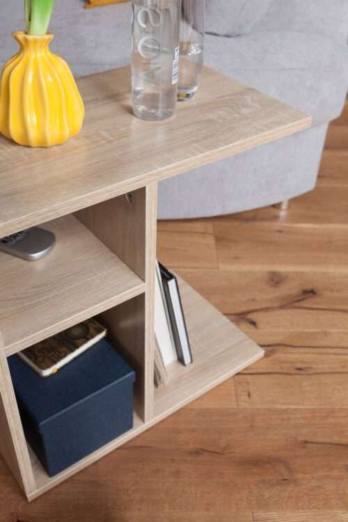 Beistelltisch 50x50x30 cm Holz Sonoma Design Anstelltisch Sofa Couchtisch klein – Bild 6