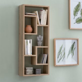 5 cm Holz Design Hängeregal modern | Wandboard freischwebend | Holzregal Regal für die Wand | Bücherregal schmal | Dekoregal Schweberegal hoch