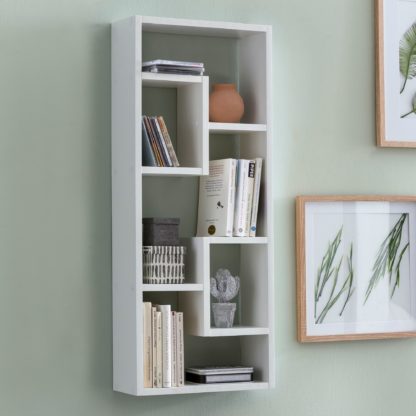 5 cm Holz Design Hängeregal modern | Wandboard freischwebend | Holzregal Regal für die Wand | Bücherregal schmal | Dekoregal Schweberegal hoch