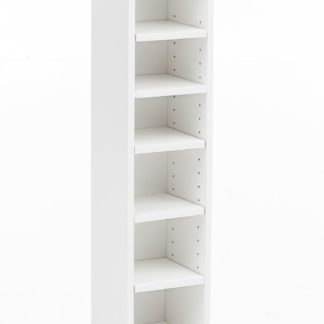 Design Bücherregal Weiß 21x91x25