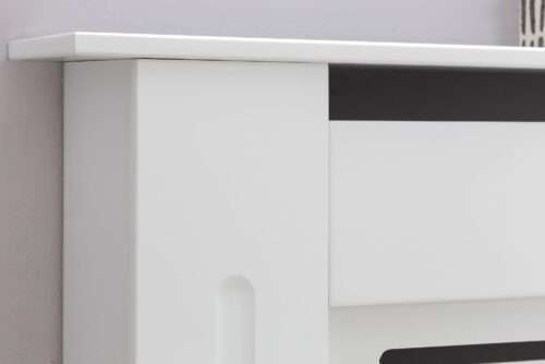 Design Heizkörperverkleidung Weiß Matt Lackiert 78x82x19 cm Heizungsverkleidung Klein – Bild 7