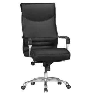 Bürostuhl BIGBOSS Bezug Kunstleder Schwarz Schreibtischstuhl bis 150 kg | XXL Design Chefsessel höhenverstellbar | Drehstuhl ergonomisch mit Armlehnen & hoher Rückenlehne | Wippfunktion