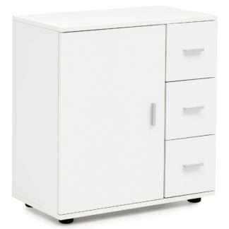 Badschrank Weiß 60x65