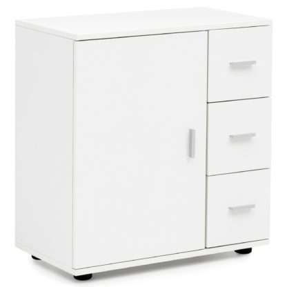 Badschrank Weiß 60x65