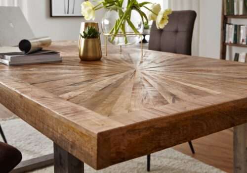Esstisch Mango Massivholz Esszimmertisch 180x765 x90 cm Küchentisch Loft Natur – Bild 6