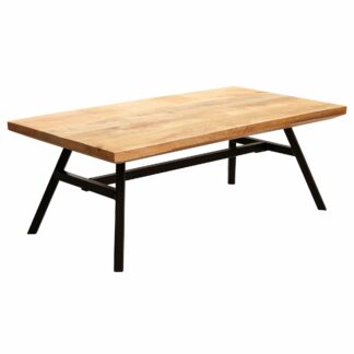Couchtisch Mango Massivholz / Metall 110x42