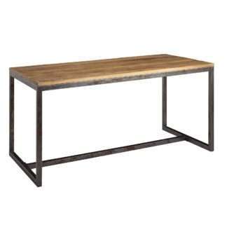Esszimmertisch 120x77x60 cm Mango Massivholz / Metall Vintage Esstisch | Küchentisch Massiv Klein | Holztisch Esszimmer | Kleiner Speisetisch Holz